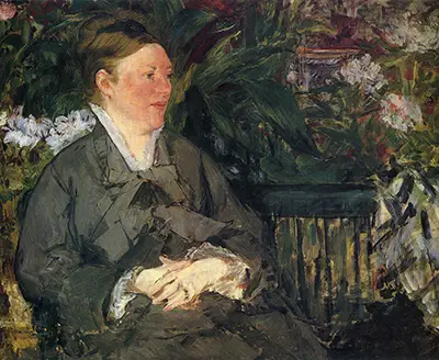 Madame Manet in Conservatory Edouard Manet